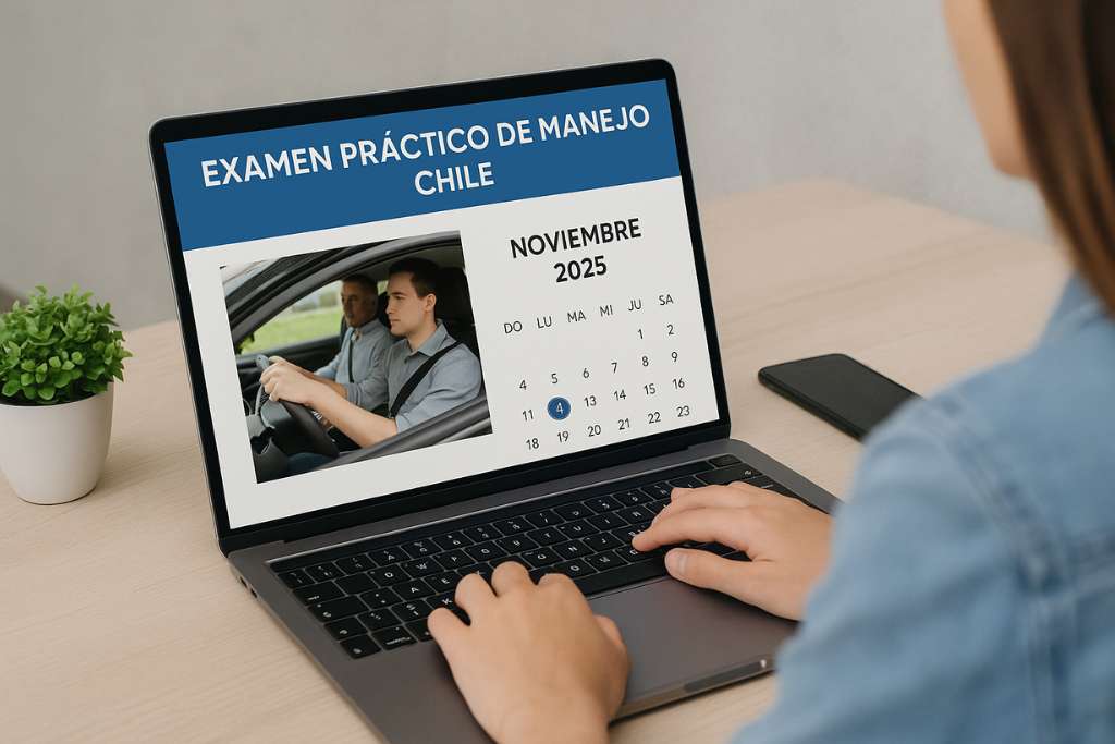 como agendar examen práctico manejo chile